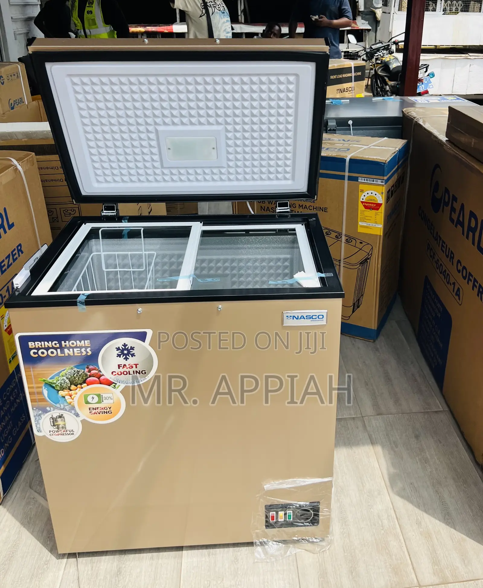 Premium Quality Nasco Nas200fl 150L Freezer(Gold)