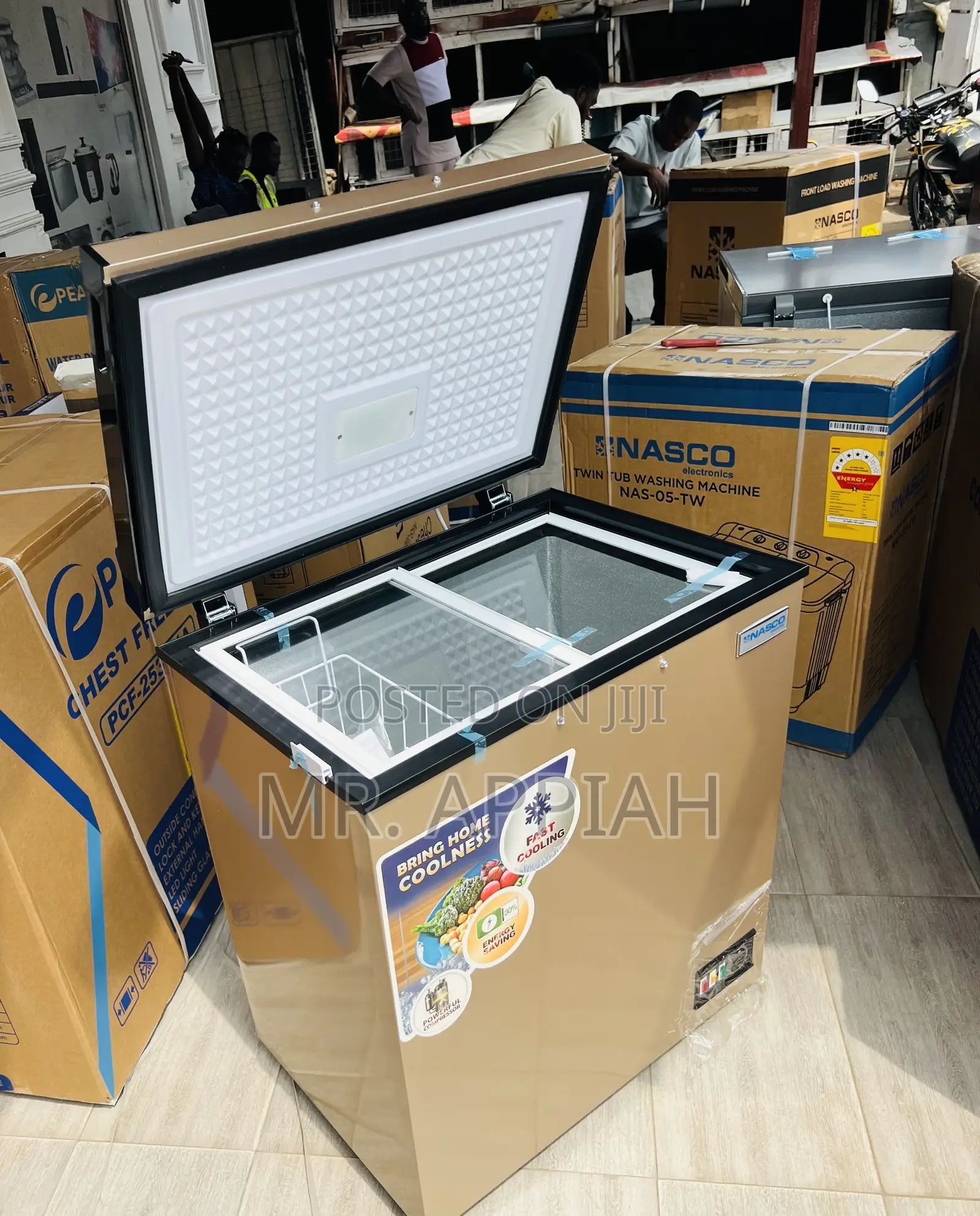 Smart Nasco Single Door Chest Freezer(Gold)Nas200fl