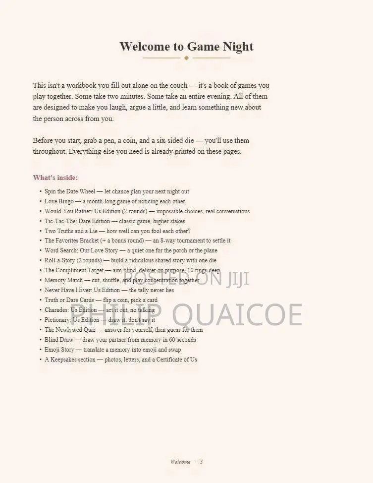 Two of Us Couples Game Book