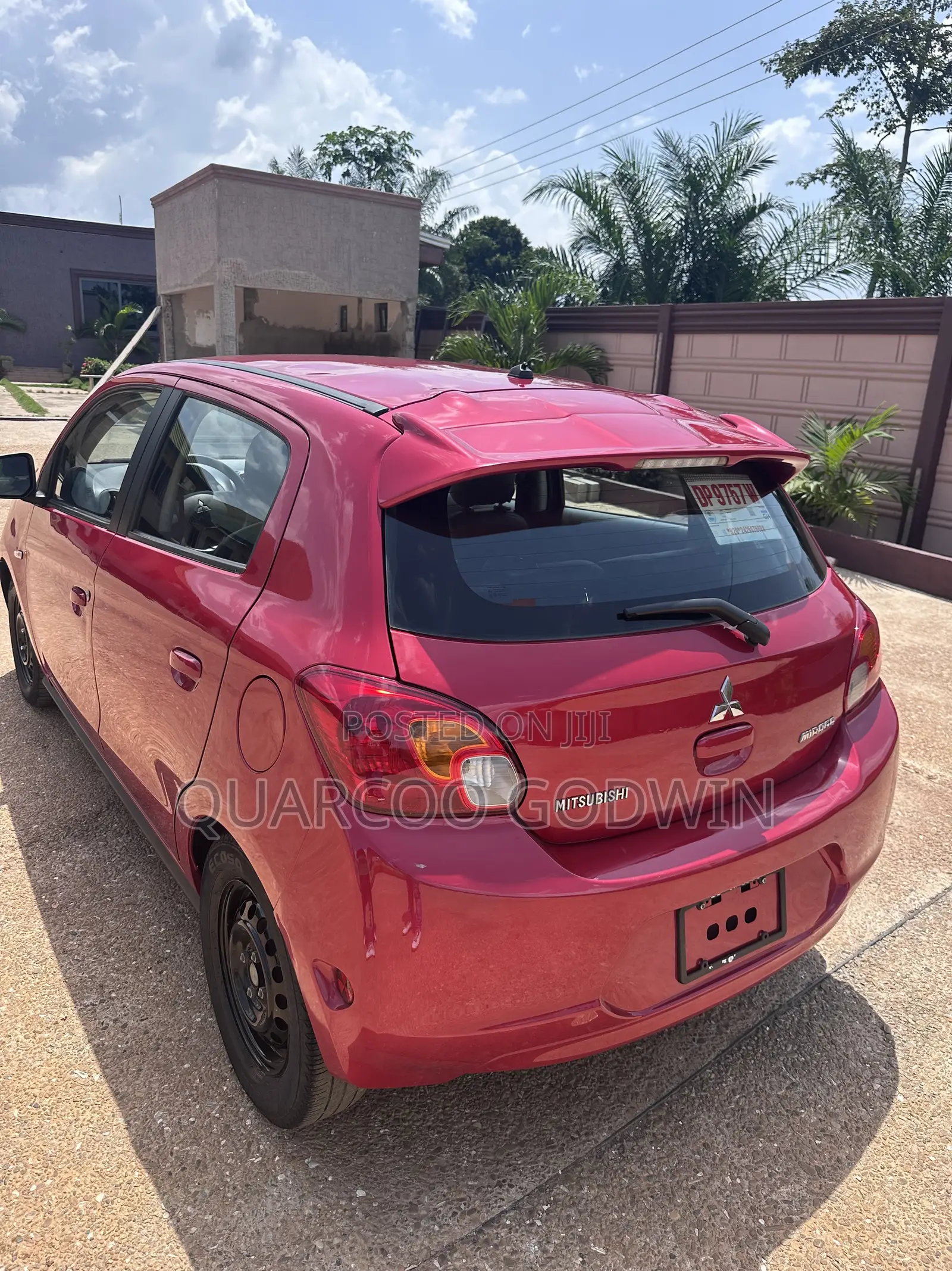 Mitsubishi Mirage DE 4dr Hatchback (1.2L 3cyl CVT) 2015 Red
