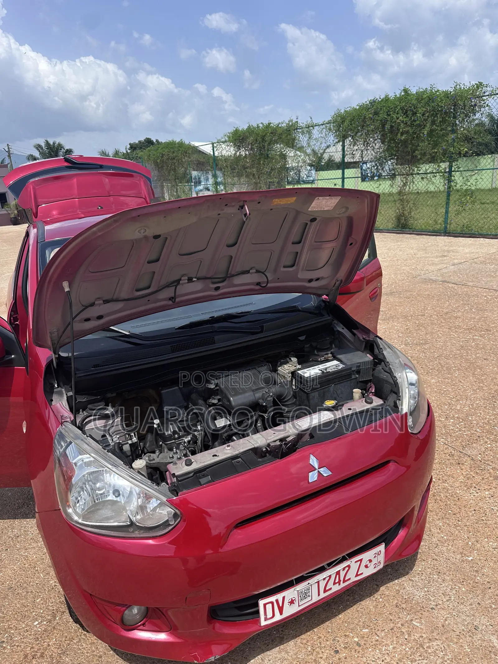 Mitsubishi Mirage DE 4dr Hatchback (1.2L 3cyl CVT) 2015 Red