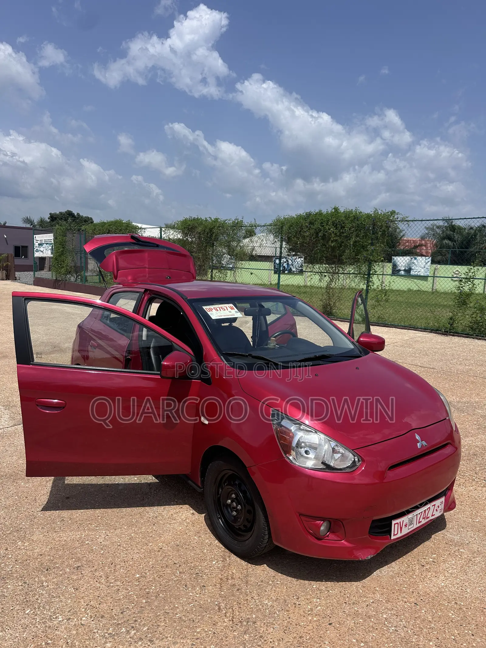 Mitsubishi Mirage DE 4dr Hatchback (1.2L 3cyl CVT) 2015 Red