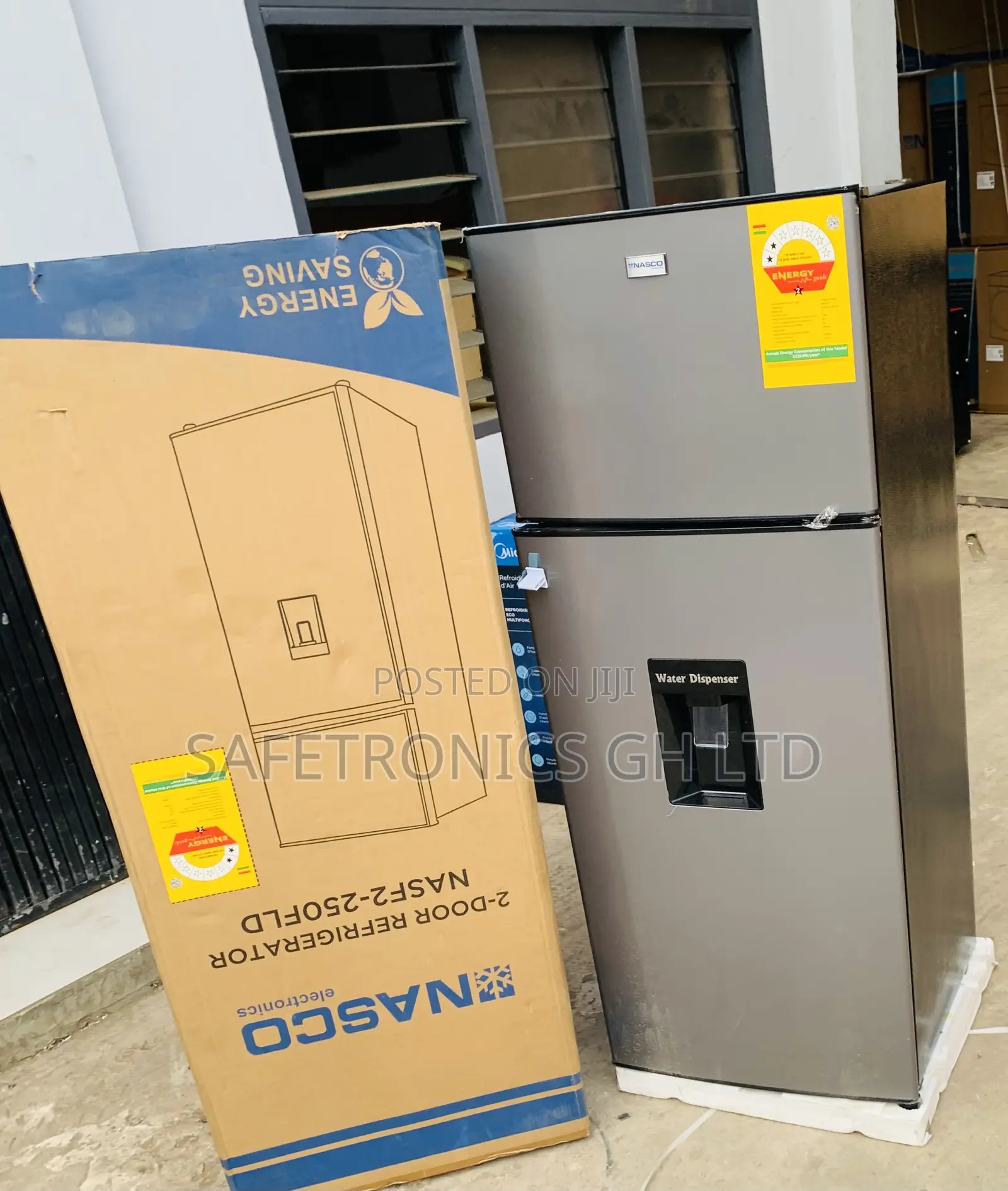 Super Grey Cool 210L Nasco Top Freezer Nasf2-250fld Fridge
