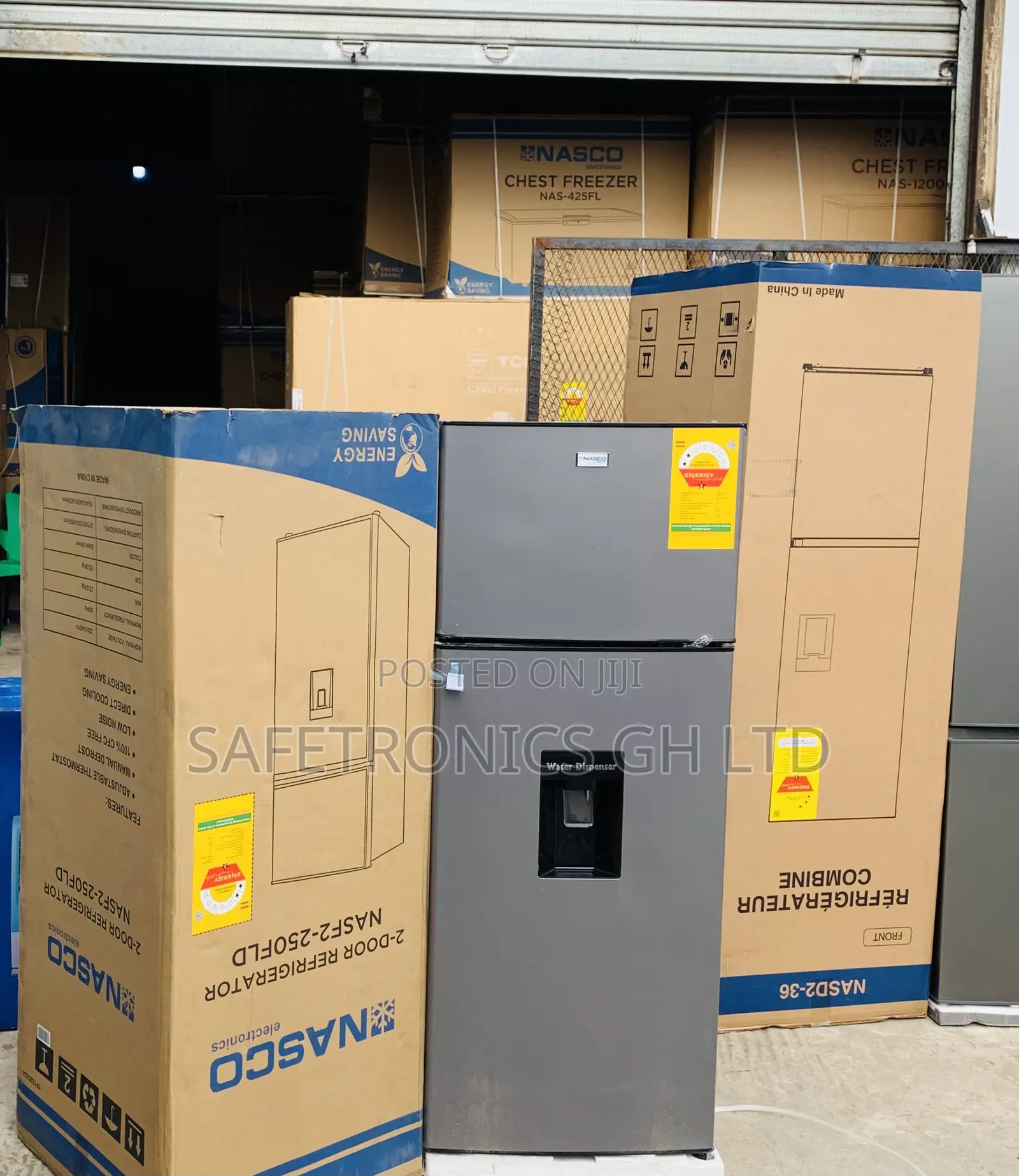 Accurate CoolFrost Nasco 210L Nasf2-250fld Grey Fridge
