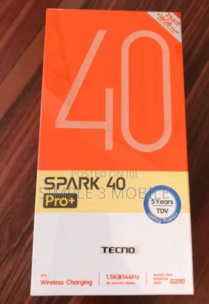 New Tecno Spark 40 Pro+ 256 GB Gold