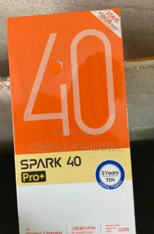New Tecno Spark 40 Pro+ 256 GB Gold