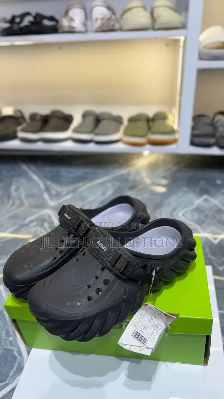 Crocs Echo Slide Black and Grey