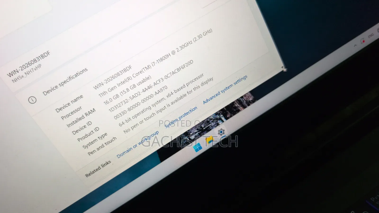 Laptop 16GB Intel Core i7 HDD 512GB