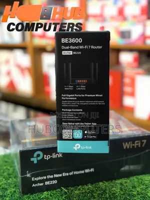 TP-Link Archer BE220 BE3600 Dual-Band Wi-Fi 7 Router