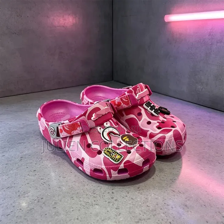 Crocs Classic Bape Hot Pink