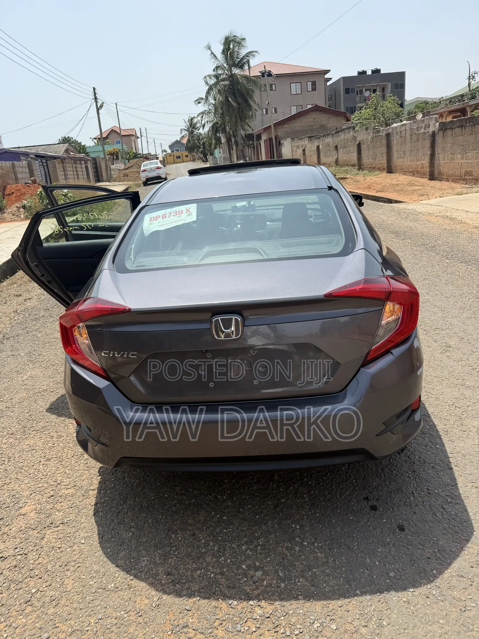 Honda Civic EX Sedan 2018 Gray