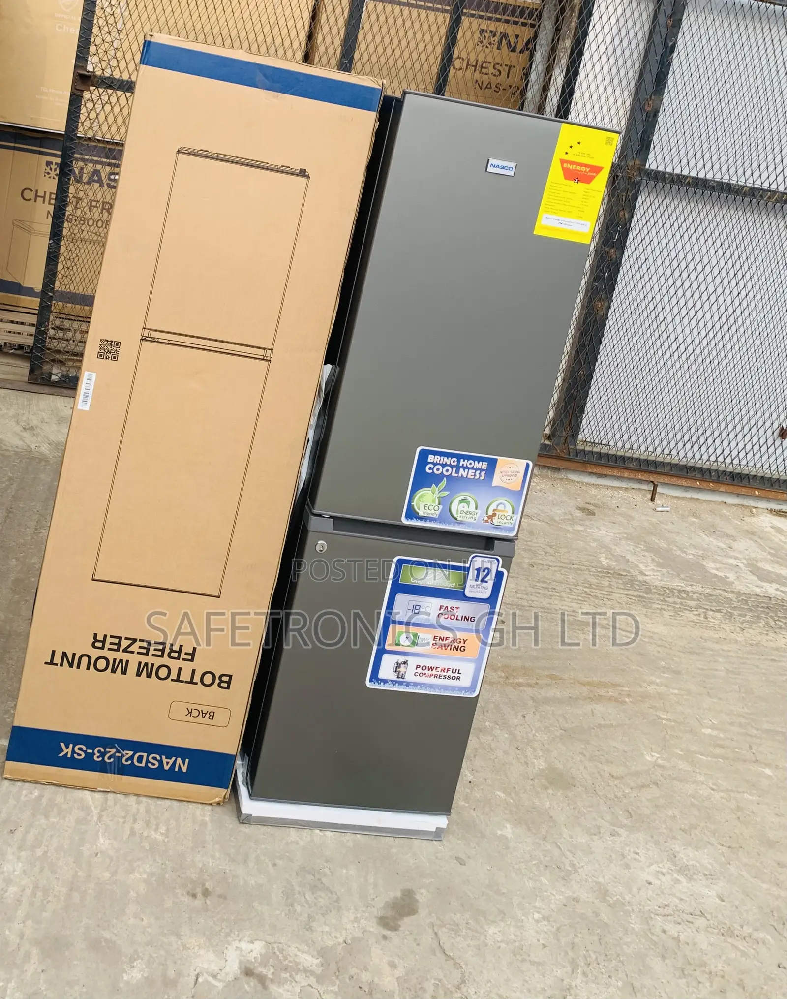Exclusive Fast 170L Nasco Bottom Mount Nasd2-23-Sk Fridge