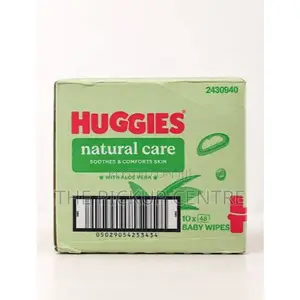 Huggies Natural Care Baby Wipes - Pack of 10 (480 Wipes)
