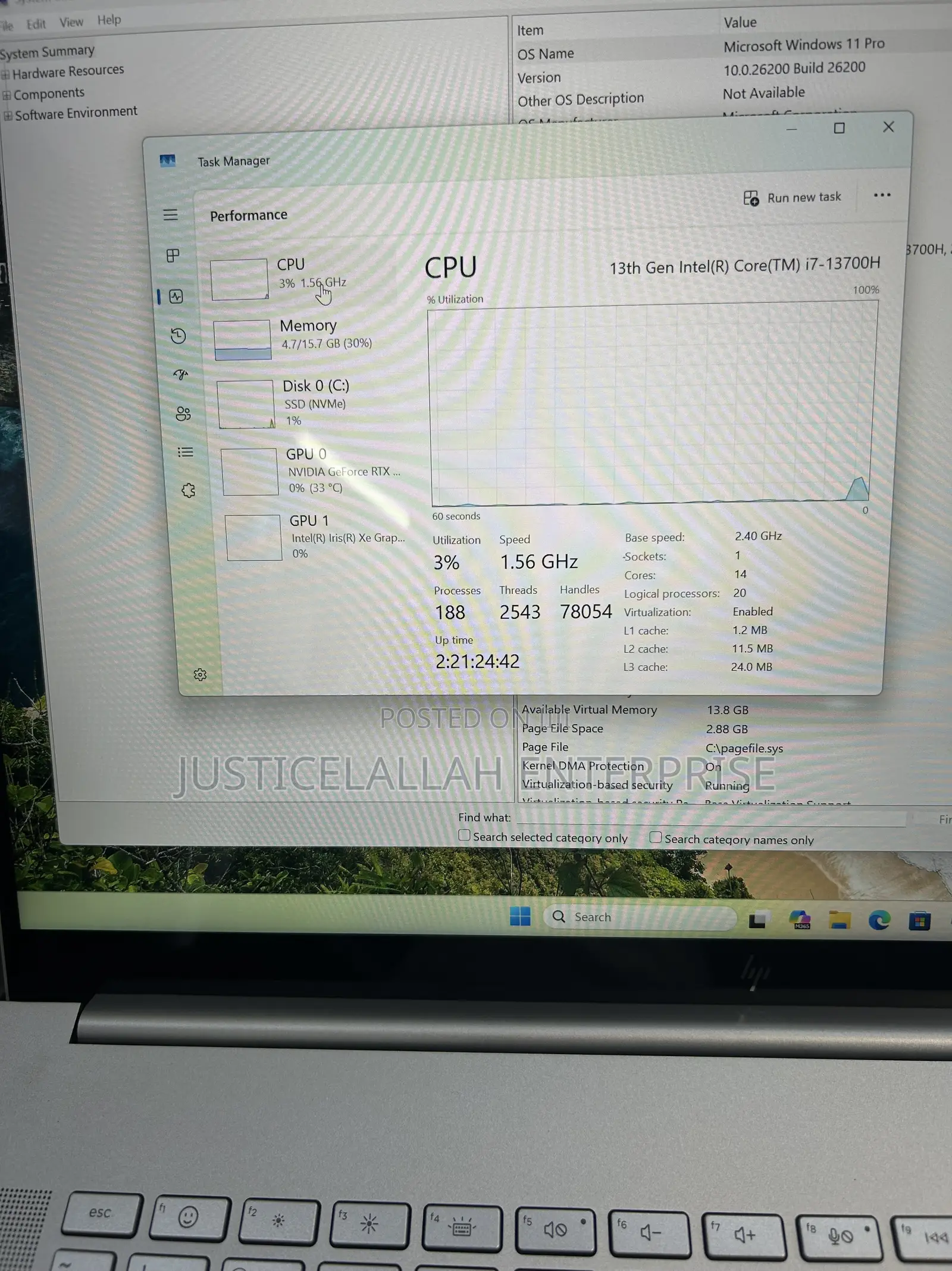 Laptop HP Envy 16 Gaming 16-h1023dx 16GB Intel Core i7 SSD 1T