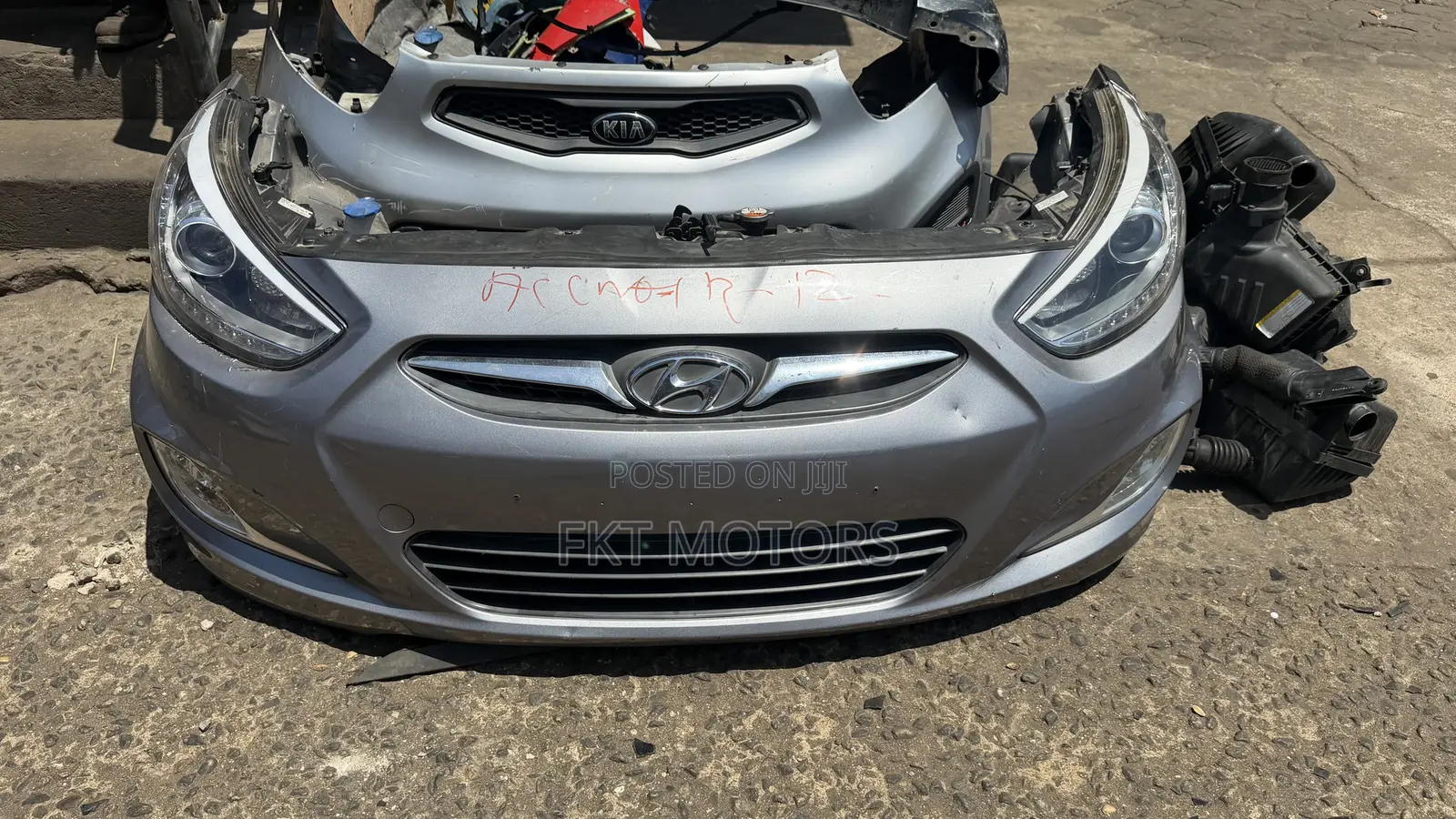 Hyundai Accent Front Cut 2011,2012,2013,2014,2015,2016,2017