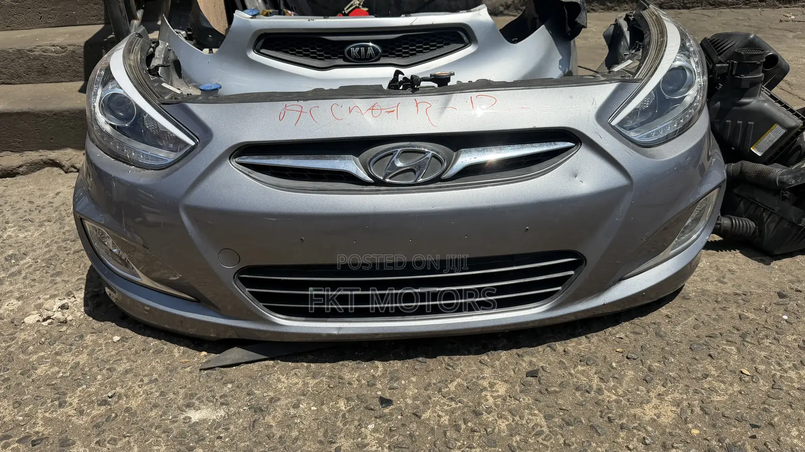 Hyundai Accent Front Cut 2011,2012,2013,2014,2015,2016,2017