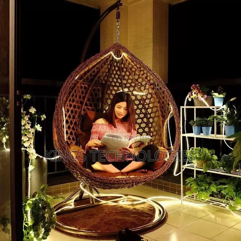 Hanging Rattan Egg Chair.