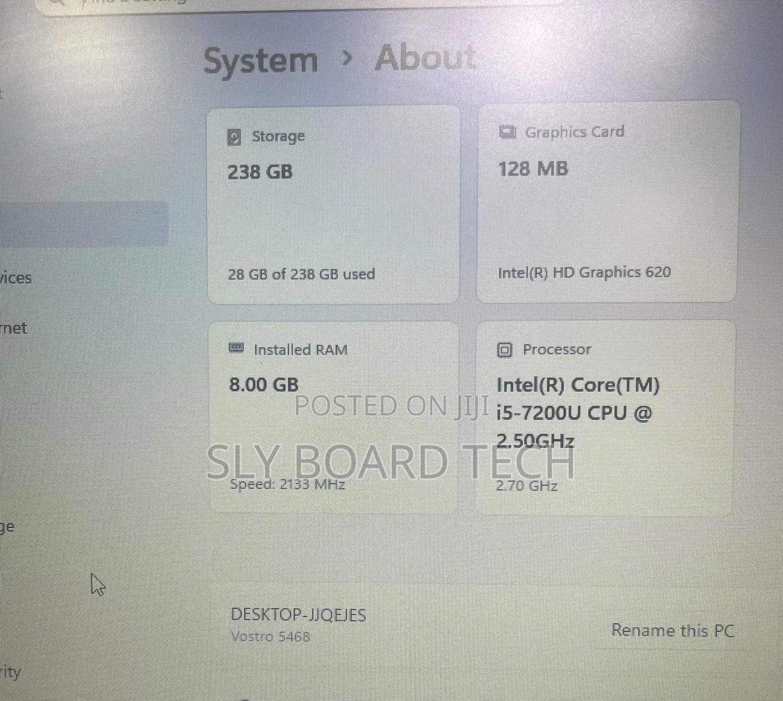 Laptop Dell Vostro 5468 8GB Intel Core i5 SSD 256GB