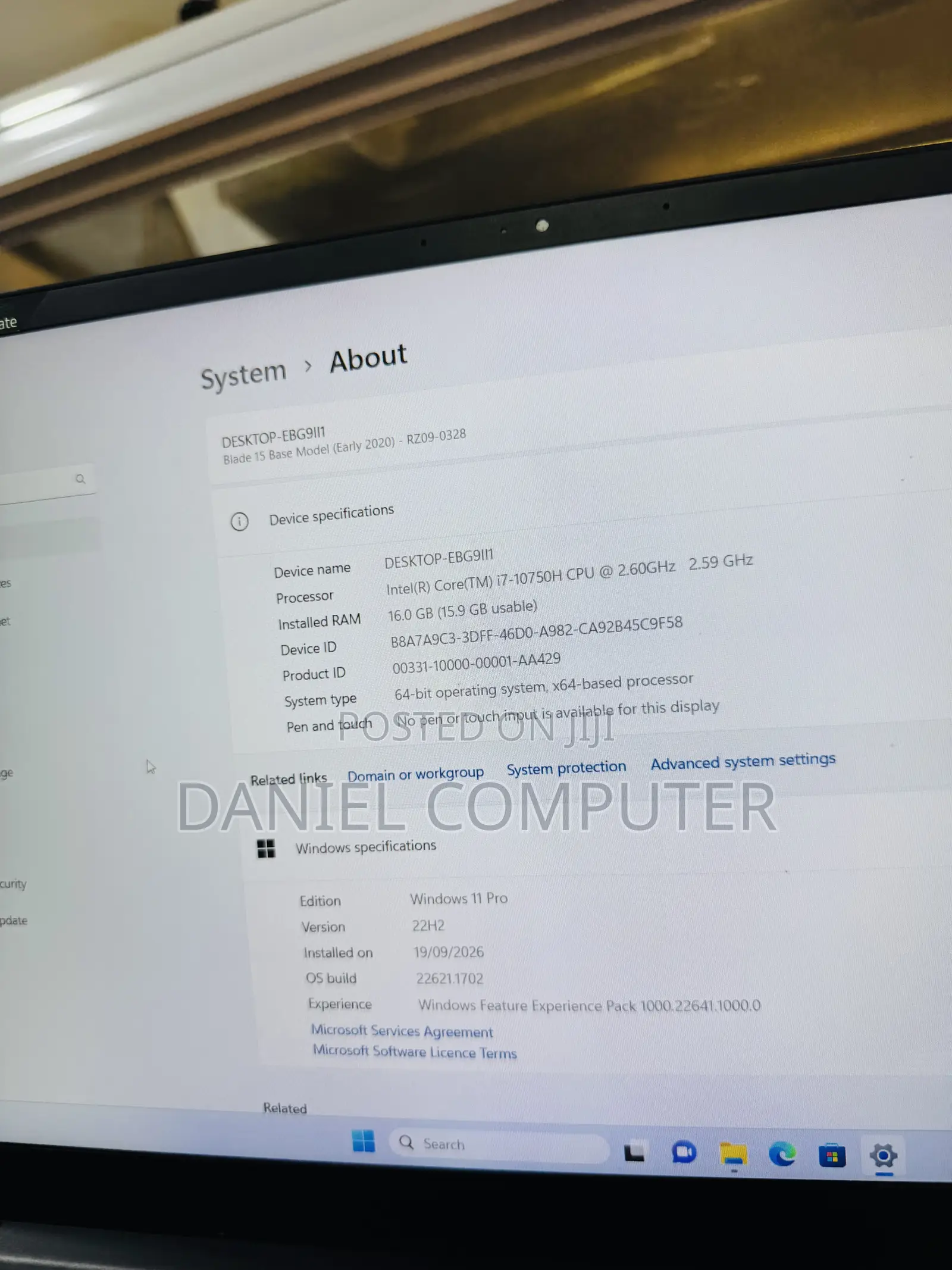 Laptop Razer Blade Pro 16GB Intel Core i7 SSD 1T