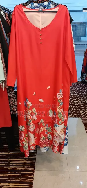 Floral Print v - Neck Maxi Long Sleeve Dress