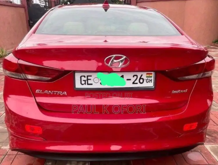 Hyundai Elantra Limited Sedan FWD (2.0L 4cyl 6A) 2017 Red
