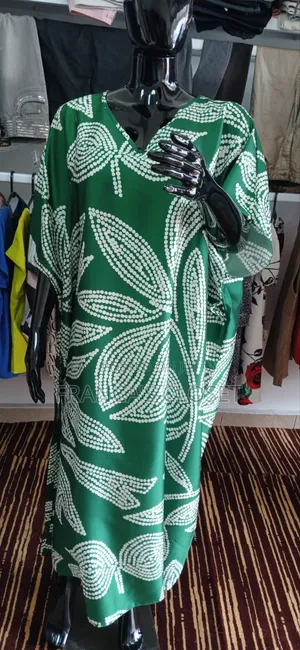 Women's v -Neck White Leaf / Botanical Pattern Dress