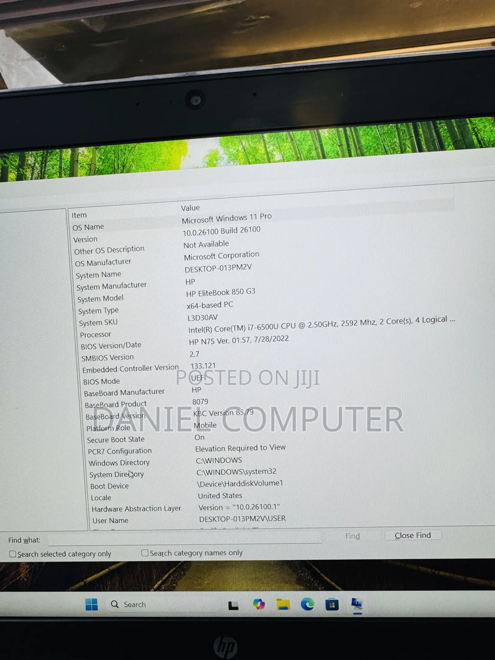 Laptop HP EliteBook 850 G3 8GB Intel Core i7 SSD 256GB