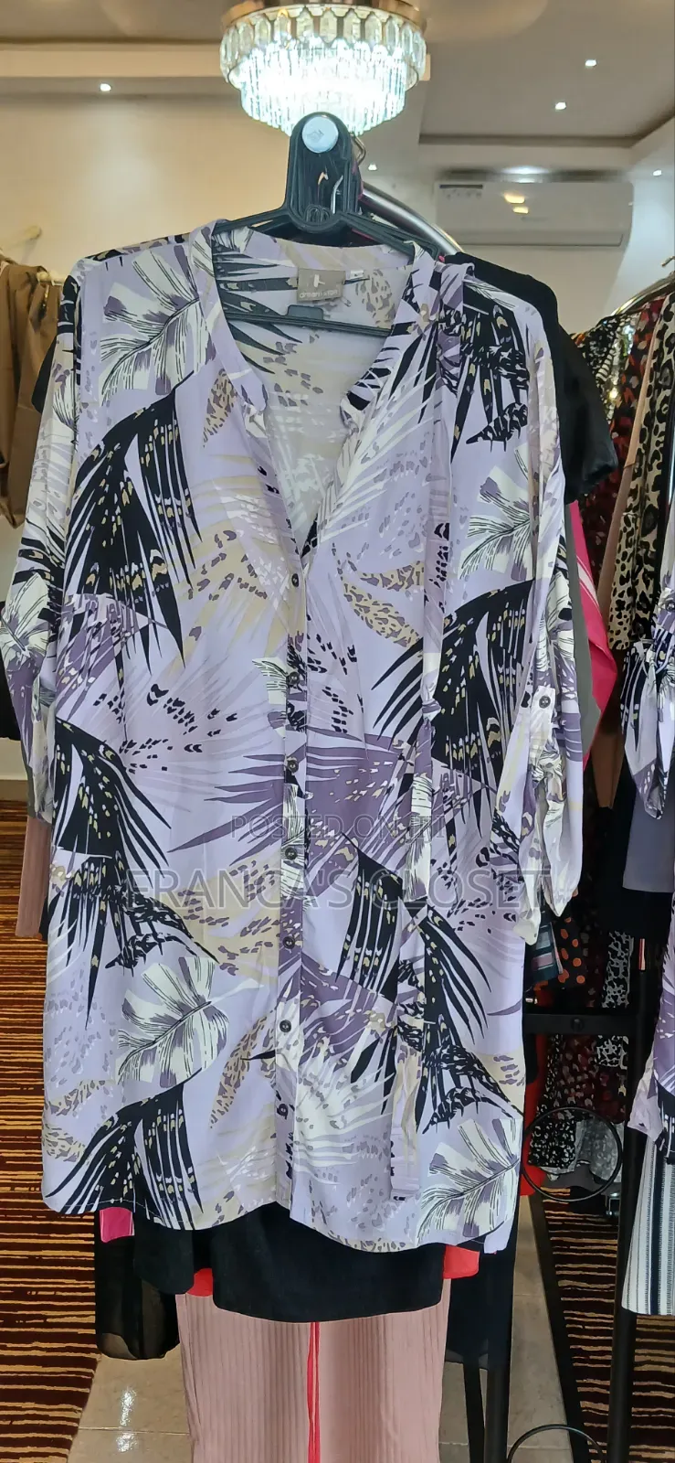 Light Purple Button - Down Blouse