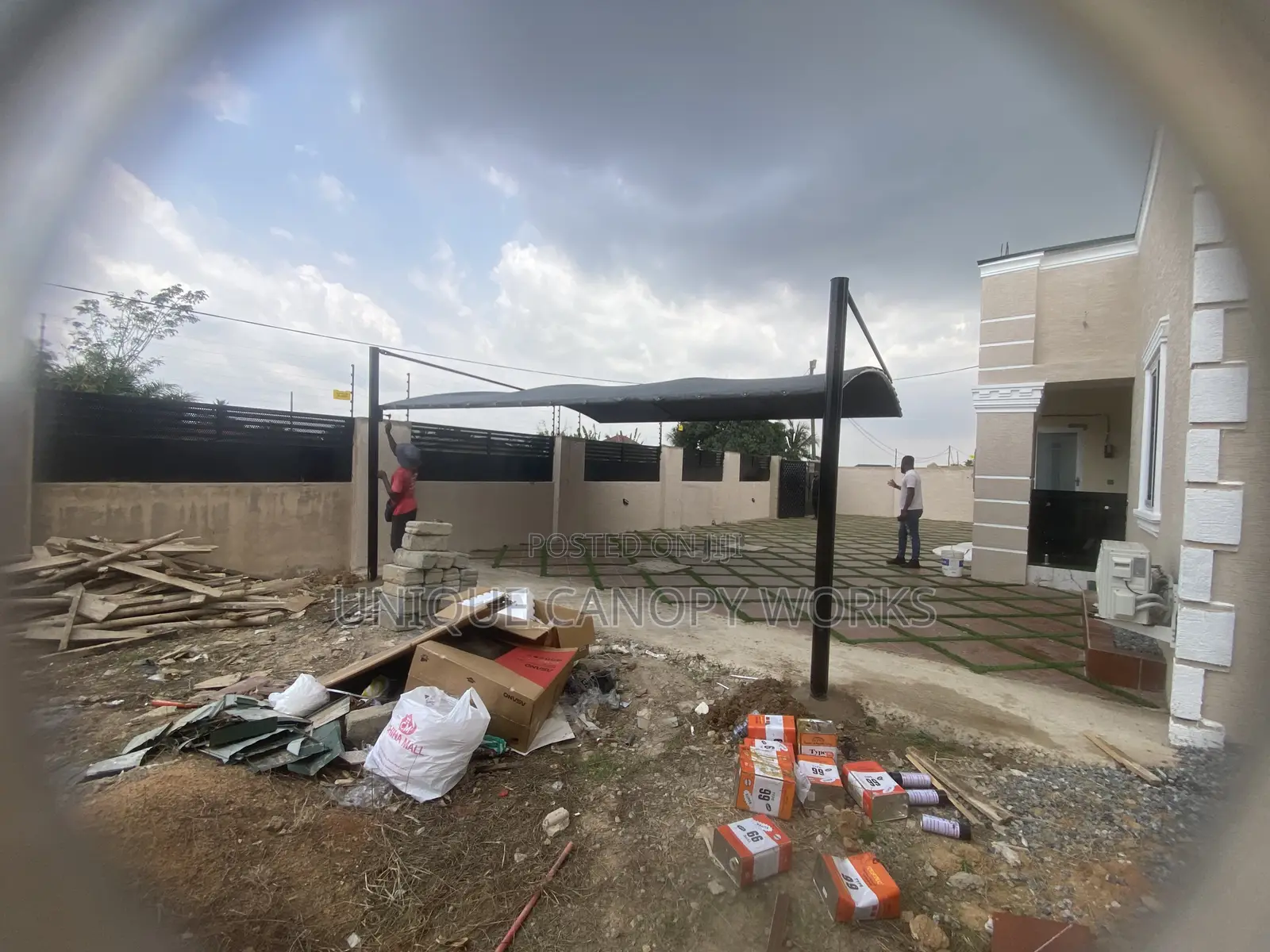 Car Park Canopy and Trailers