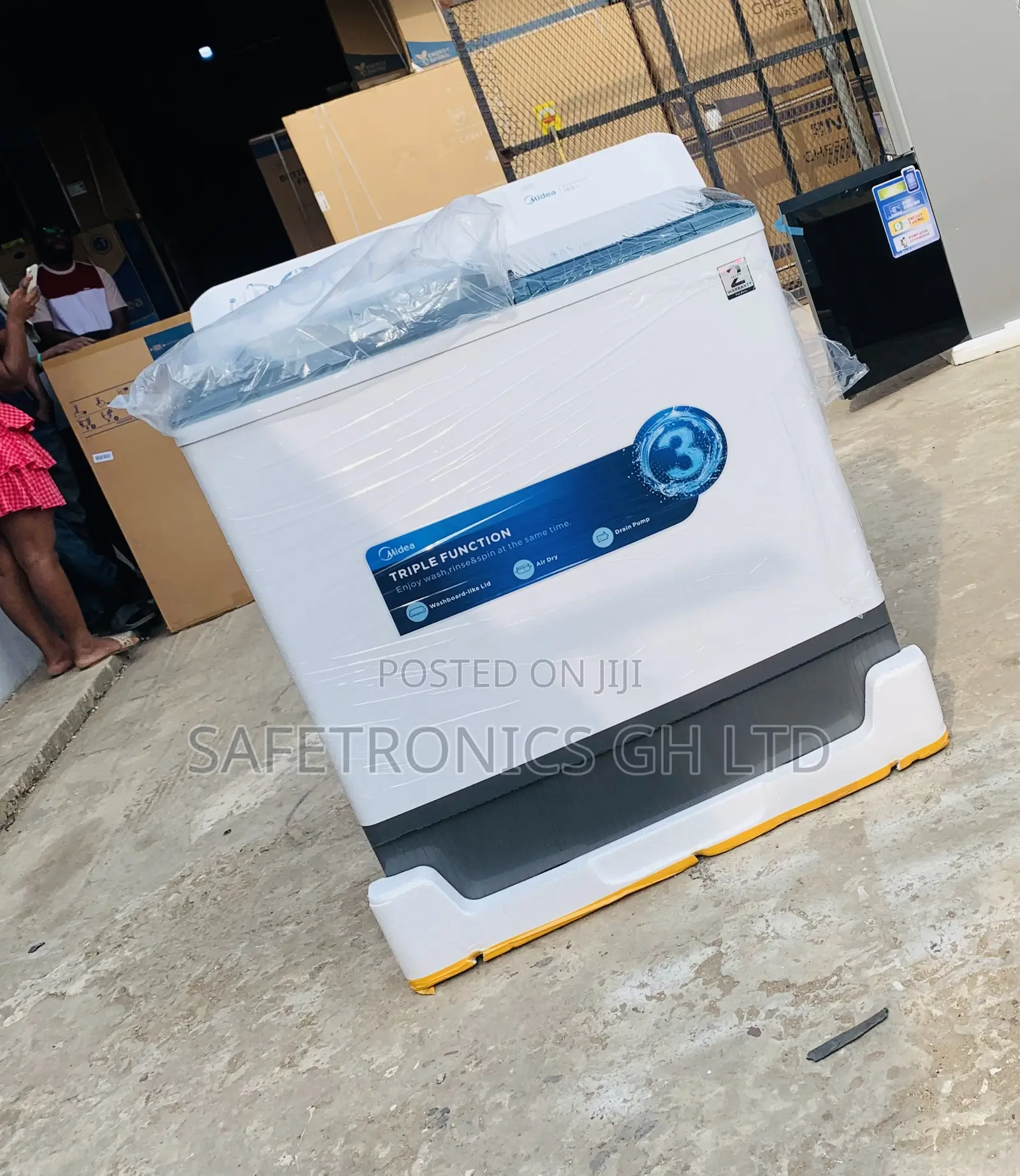 Lastest PureClean 18kg TopLoad Midea White WashingMachine