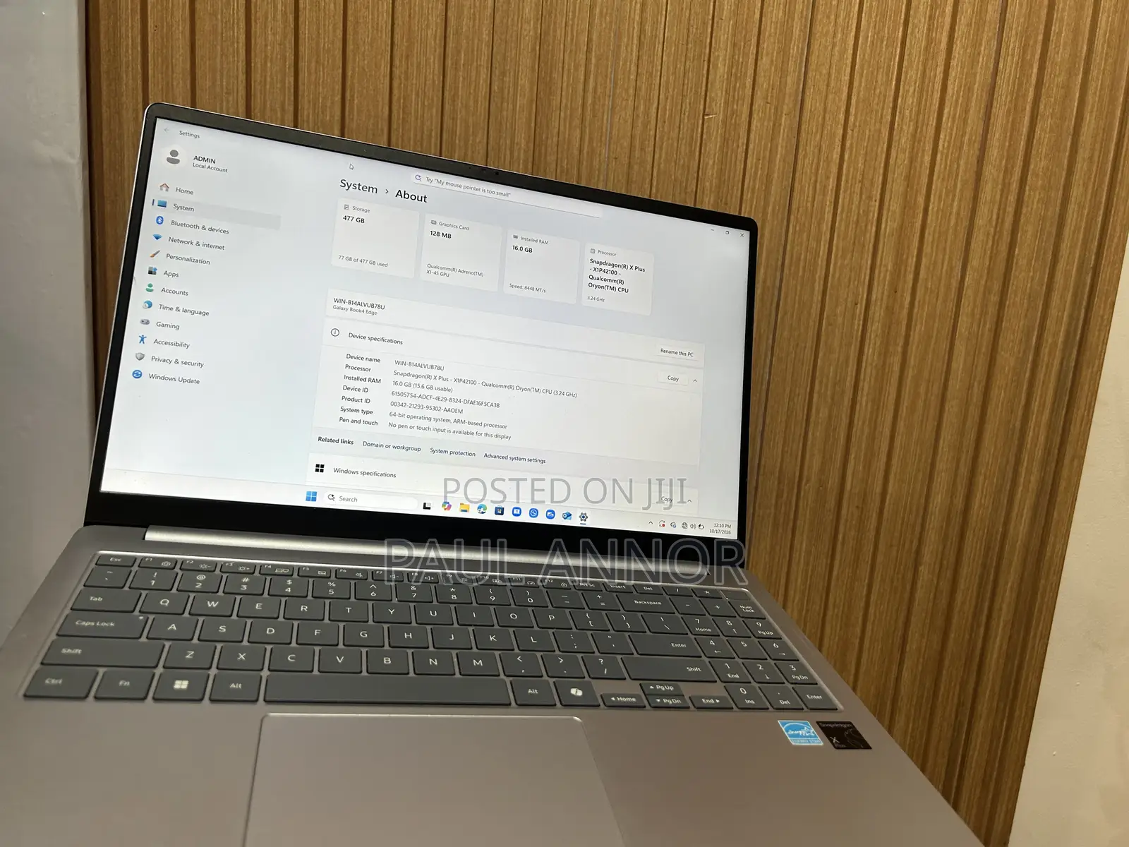 Laptop Samsung Galaxy Book4 16GB Qualcomm Snapdragon X Plus SSD 512GB