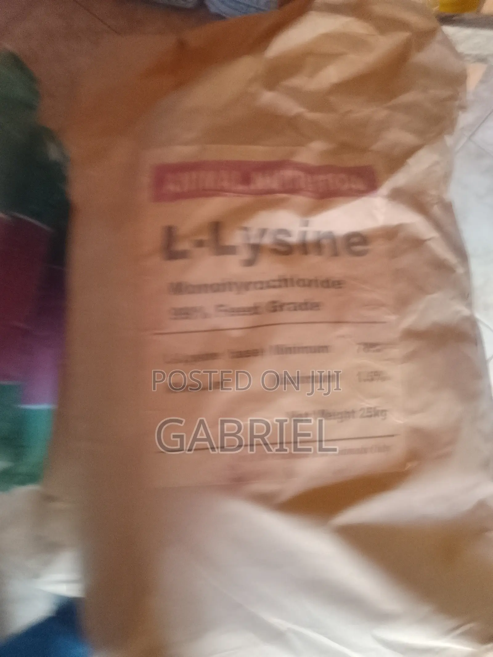 L Lysine 25kg
