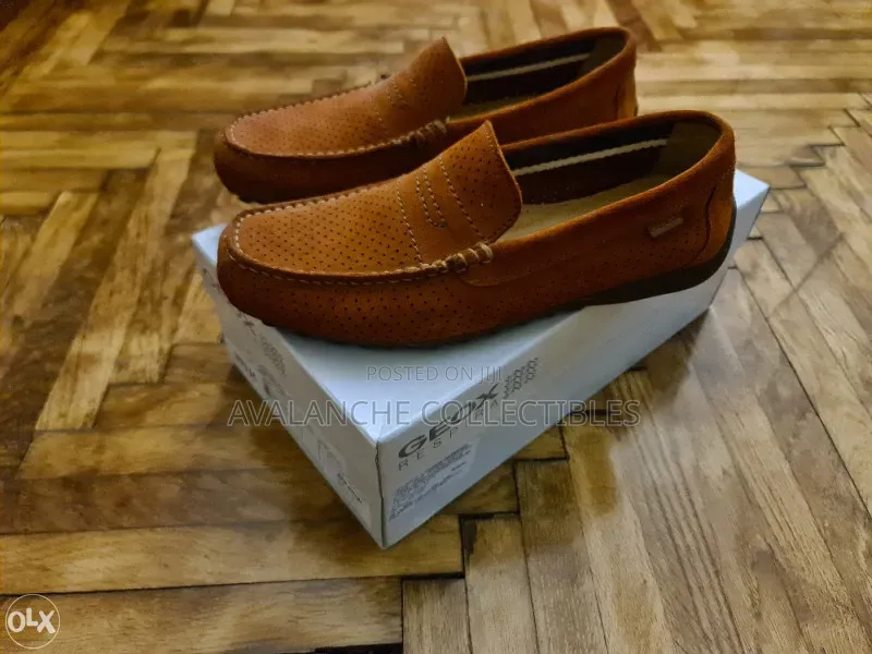 Geox Perforated Tan Loafers Size 42 and 43
