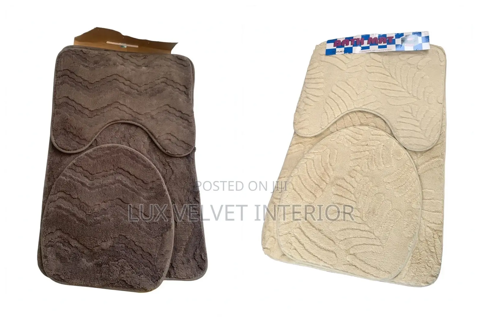 Bathroom Bath Mat Set -Soft & Water Absorbent
