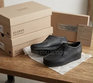 Original Clarks Wallabees PU Leather Black