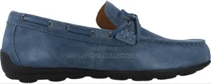 Geox Spheric a EC 16 Suede Blue Loafers Sizes 43 , 44 and 45