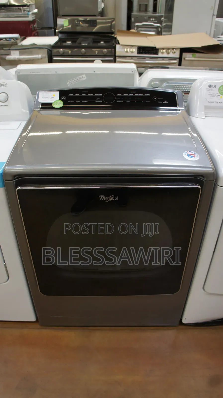 32kg Whirlpool Gas Dryer With 23 Dry Cycles, 5 Temperature Selections