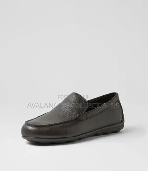 Geox Coffee Leather Loafers Sizes 40,41 and 42