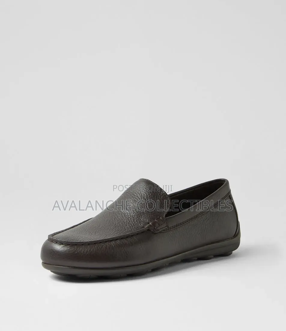 Geox Coffee Leather Loafers Sizes 40,41 and 42