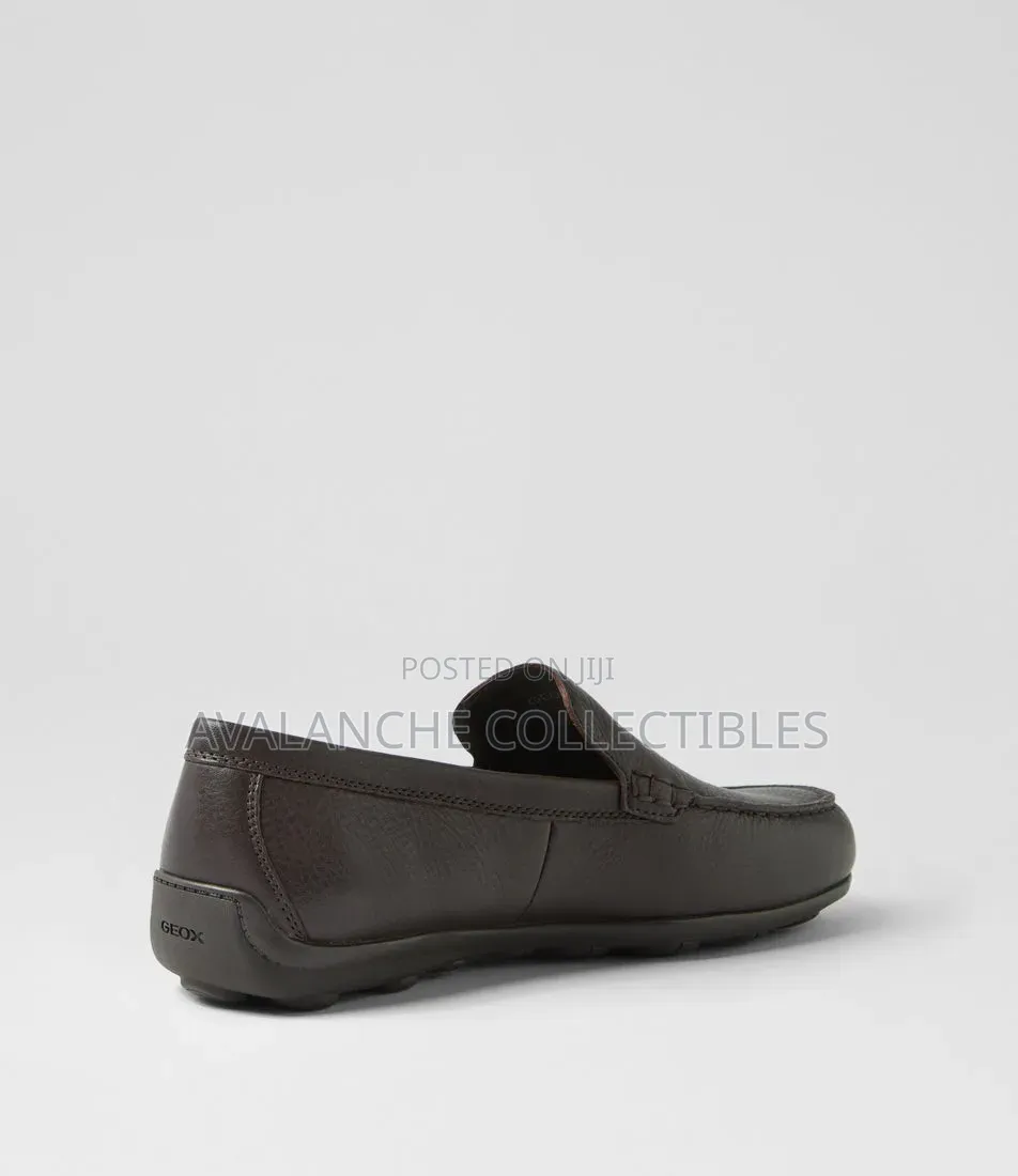 Geox Coffee Leather Loafers Sizes 40,41 and 42