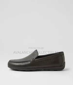 Geox Coffee Leather Loafers Sizes 40,41 and 42