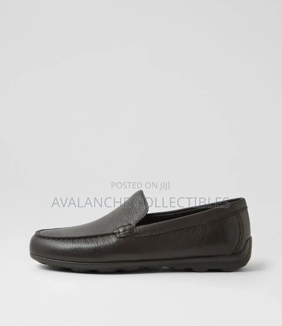 Geox Coffee Leather Loafers Sizes 40,41 and 42