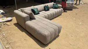 Brand New Foamy Fabric Sofa L Shape