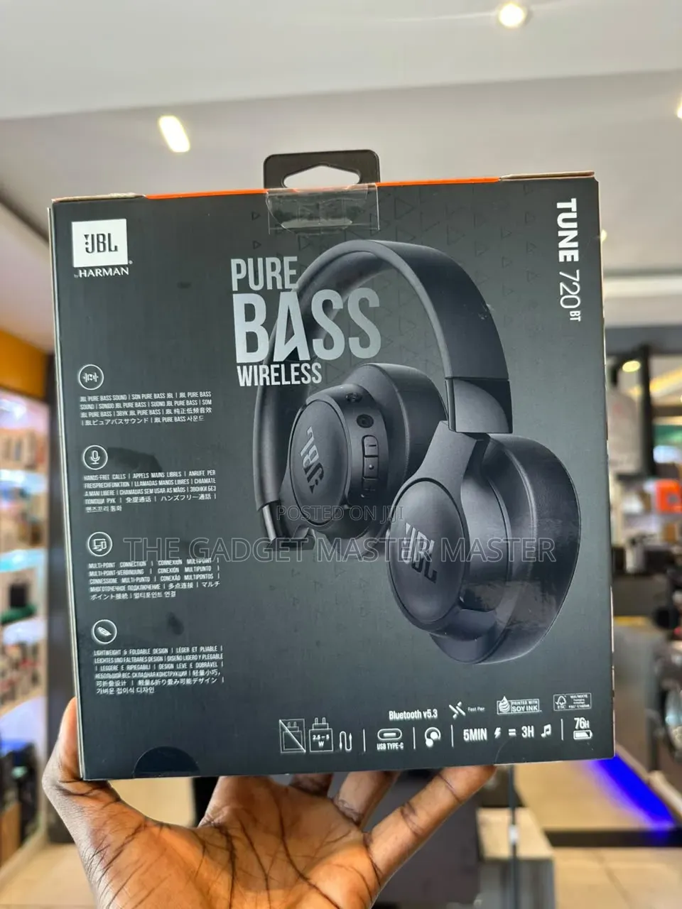 JBL Tune 720BT Over-Ear Wireless Headphone
