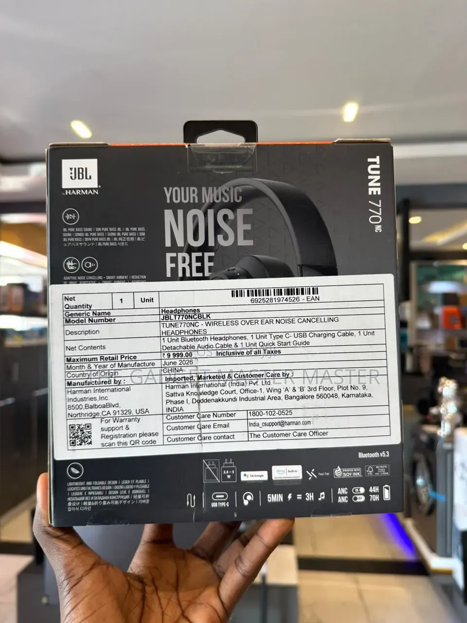 JBL Tune 770NC Noise Canceling Headphone