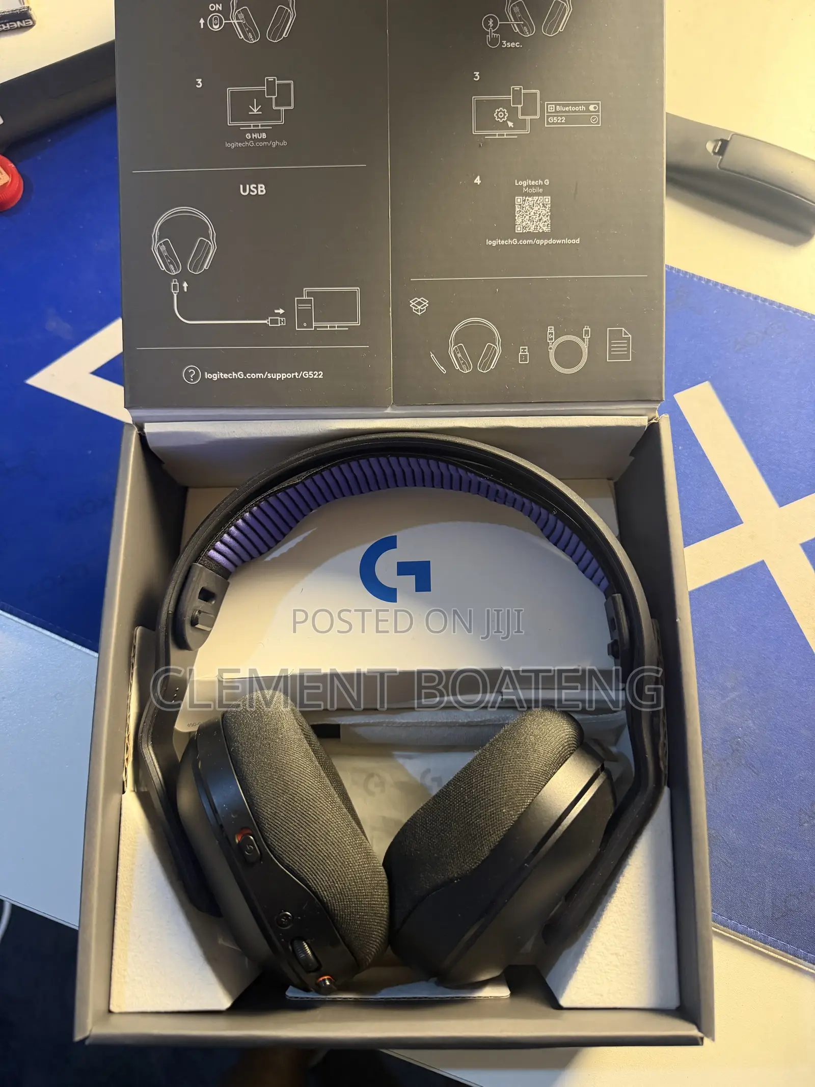 Logitech G522 Lightspeed Wireless Gaming Headset - Black