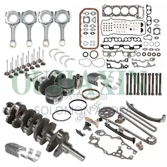 Engine Rebuild/Piston Timing Chain Kit Crankshaft Valve Rings Oilpumps