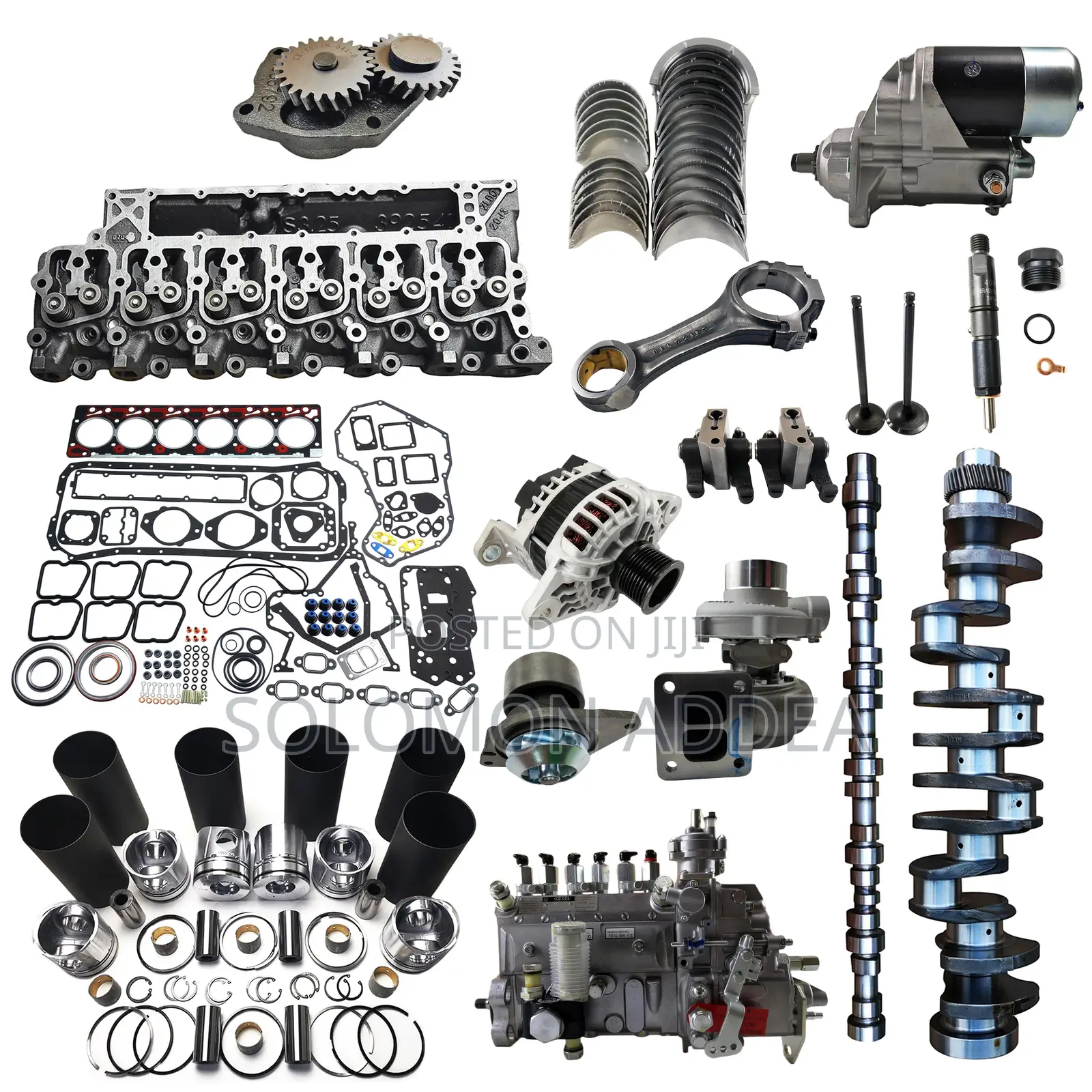 Engine Rebuild/Piston Timing Chain Kit Crankshaft Valve Rings Oilpumps