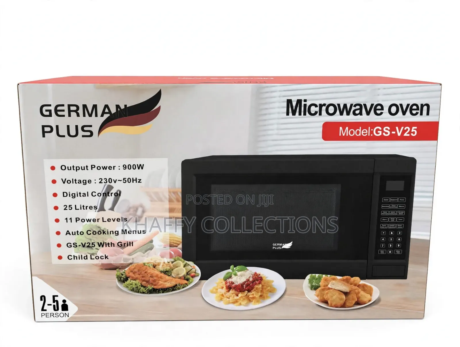 Digital German Plus Microwave Oven 25L With Grill - GS-V25