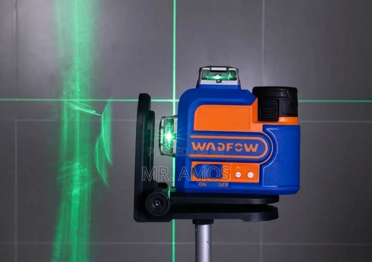 0-30m Cordless 3D Laser Level 12V With 12 Green Lines - WLE8M12